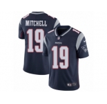 Men's Nike New England Patriots #19 Malcolm Mitchell Vapor Untouchable Limited Navy Blue Team Color NFL Jersey