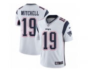 Men's Nike New England Patriots #19 Malcolm Mitchell Vapor Untouchable Limited White NFL Jersey