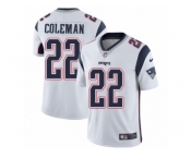 Men's Nike New England Patriots #22 Justin Coleman Vapor Untouchable Limited White NFL Jersey