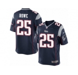 Men's Nike New England Patriots #25 Eric Rowe Limited Navy Blue Team Color NFL Jersey