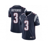 Men's Nike New England Patriots #3 Stephen Gostkowski Vapor Untouchable Limited Navy Blue Team Color NFL Jersey