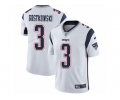Men's Nike New England Patriots #3 Stephen Gostkowski Vapor Untouchable Limited White NFL Jersey