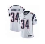 Men's Nike New England Patriots #34 Rex Burkhead Vapor Untouchable Limited White NFL Jersey