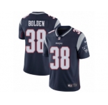 Men's Nike New England Patriots #38 Brandon Bolden Vapor Untouchable Limited Navy Blue Team Color NFL Jersey