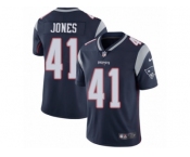 Men's Nike New England Patriots #41 Cyrus Jones Navy Blue Team Color Vapor Untouchable Limited Player NFL Jersey