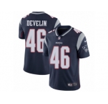 Men's Nike New England Patriots #46 James Develin Vapor Untouchable Limited Navy Blue Team Color NFL Jersey