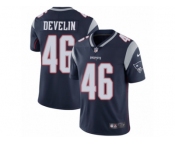 Men's Nike New England Patriots #46 James Develin Vapor Untouchable Limited Navy Blue Team Color NFL Jersey