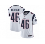 Men's Nike New England Patriots #46 James Develin Vapor Untouchable Limited White NFL Jersey