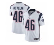 Men's Nike New England Patriots #46 James Develin Vapor Untouchable Limited White NFL Jersey