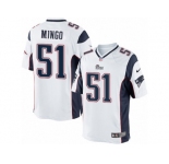 Men's Nike New England Patriots #51 Barkevious Mingo Limited White NFL Jersey