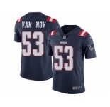 Men's Nike New England Patriots #53 Kyle Van Noy Limited Navy Blue Rush NFL Jersey