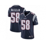 Men's Nike New England Patriots #58 Shea McClellin Vapor Untouchable Limited Navy Blue Team Color NFL Jersey