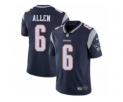 Men's Nike New England Patriots #6 Ryan Allen Vapor Untouchable Limited Navy Blue Team Color NFL Jersey