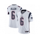 Men's Nike New England Patriots #6 Ryan Allen Vapor Untouchable Limited White NFL Jersey