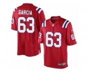Men's Nike New England Patriots #63 Antonio Garcia Limited Red Alternate NFL Jersey
