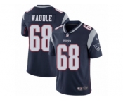 Men's Nike New England Patriots #68 LaAdrian Waddle Vapor Untouchable Limited Navy Blue Team Color NFL Jersey