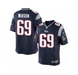 Men's Nike New England Patriots #69 Shaq Mason Limited Navy Blue Team Color NFL Jersey