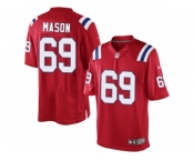 Men's Nike New England Patriots #69 Shaq Mason Limited Red Alternate NFL Jersey