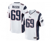 Men's Nike New England Patriots #69 Shaq Mason Limited White NFL Jersey