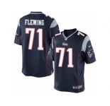 Men's Nike New England Patriots #71 Cameron Fleming Limited Navy Blue Team Color NFL Jersey
