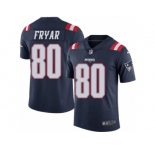 Men's Nike New England Patriots #80 Irving Fryar Limited Navy Blue Rush NFL Jersey