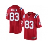 Men's Nike New England Patriots #83 Dwayne Allen Limited Red Alternate NFL Jersey