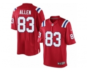 Men's Nike New England Patriots #83 Dwayne Allen Limited Red Alternate NFL Jersey