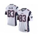 Men's Nike New England Patriots #83 Dwayne Allen Limited White NFL Jersey