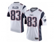 Men's Nike New England Patriots #83 Dwayne Allen Limited White NFL Jersey