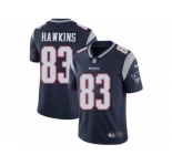 Men's Nike New England Patriots #83 Lavelle Hawkins Vapor Untouchable Limited Navy Blue Team Color NFL Jersey