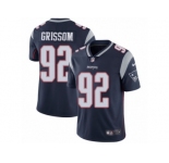 Men's Nike New England Patriots #92 Geneo Grissom Vapor Untouchable Limited Navy Blue Team Color NFL Jersey