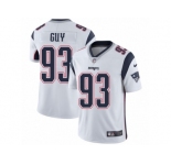 Men's Nike New England Patriots #93 Lawrence Guy Vapor Untouchable Limited White NFL Jersey