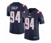 Men's Nike New England Patriots #94 Kony Ealy Limited Navy Blue Rush NFL Jersey