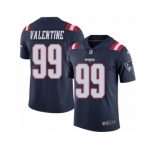 Men's Nike New England Patriots #99 Vincent Valentine Limited Navy Blue Rush NFL Jersey