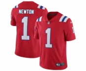 New England Patriots #1 Cam Newton Red Alternate Vapor Untouchable Limited Player Football Jersey