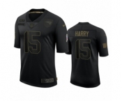 New England Patriots #15 N'Keal Harry Black 2020 Salute To Service Limited Jersey