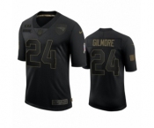 New England Patriots #24 Stephon Gilmore Black 2020 Salute To Service Limited Jersey