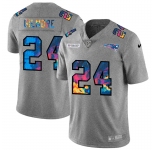 New England Patriots #24 Stephon Gilmore Men's Nike Multi-Color 2020 NFL Crucial Catch NFL Jersey Greyheather