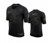 New England Patriots #28 James White Black 2020 Salute To Service Limited Jersey
