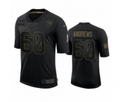 New England Patriots #60 David Andrews Black 2020 Salute To Service Limited Jersey