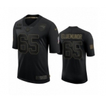 New England Patriots #65 Jermaine Eluemunor Black 2020 Salute To Service Limited Jersey