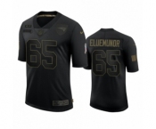New England Patriots #65 Jermaine Eluemunor Black 2020 Salute To Service Limited Jersey