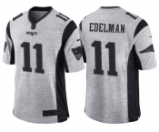 Nike New England Patriots #11 Julian Edelman 2016 Gridiron Gray II Men's NFL Limited Jersey