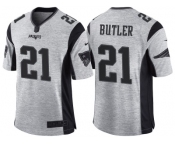 Nike New England Patriots #21 Malcolm Butler 2016 Gridiron Gray II Men's NFL Limited Jersey