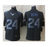 Nike New England Patriots #24 Revis Black Jerseys[Impact Limited]