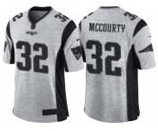 Nike New England Patriots #32 Devin McCourty 2016 Gridiron Gray II Men's NFL Limited Jersey