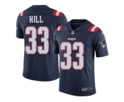 Nike New England Patriots #33 Jeremy Hill Navy Blue Men Stitched NFL Limited Rush Jersey