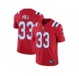 Nike New England Patriots #33 Jeremy Hill Red Alternate Men Stitched NFL Vapor Untouchable Limited Jersey