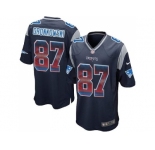 Nike New England Patriots #87 Rob Gronkowski Navy Blue Team Color Men's Stitched NFL Limited Strobe Jersey