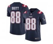 Nike New England Patriots #88 Kenny Britt Navy Blue Men Stitched NFL Limited Rush Jersey